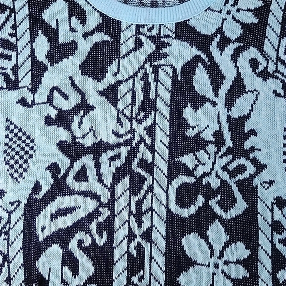 Vintage patterned knit sweater - Picture 4 of 4